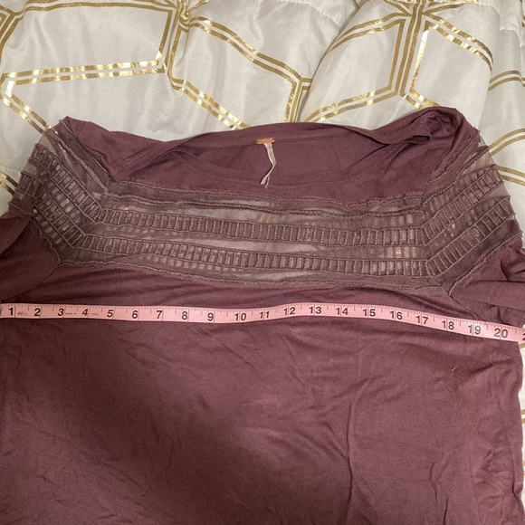 LUCKY BRAND DARK ROSE LONG SLEEVE BLOUSE - Picture 5 of 6